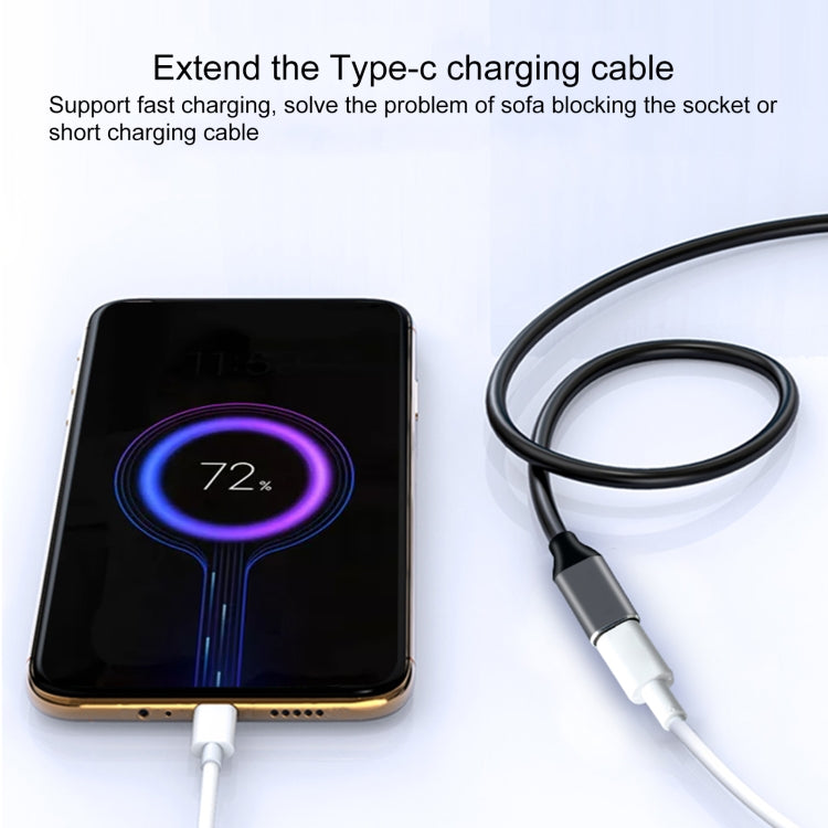 USB-C / Type-C Male to USB-C / Type-C Female Adapter Cable, Cable Length: 25cm by buy2fix