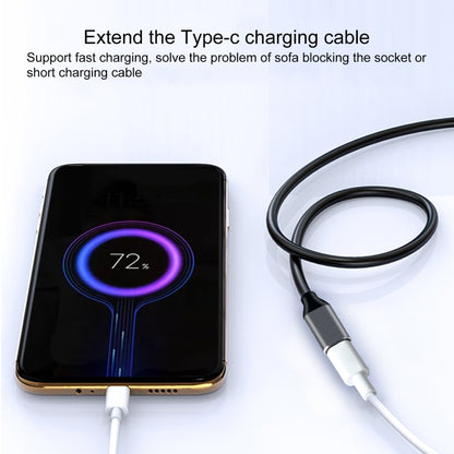 USB-C / Type-C Male to USB-C / Type-C Female Adapter Cable, Cable Length: 25cm by buy2fix