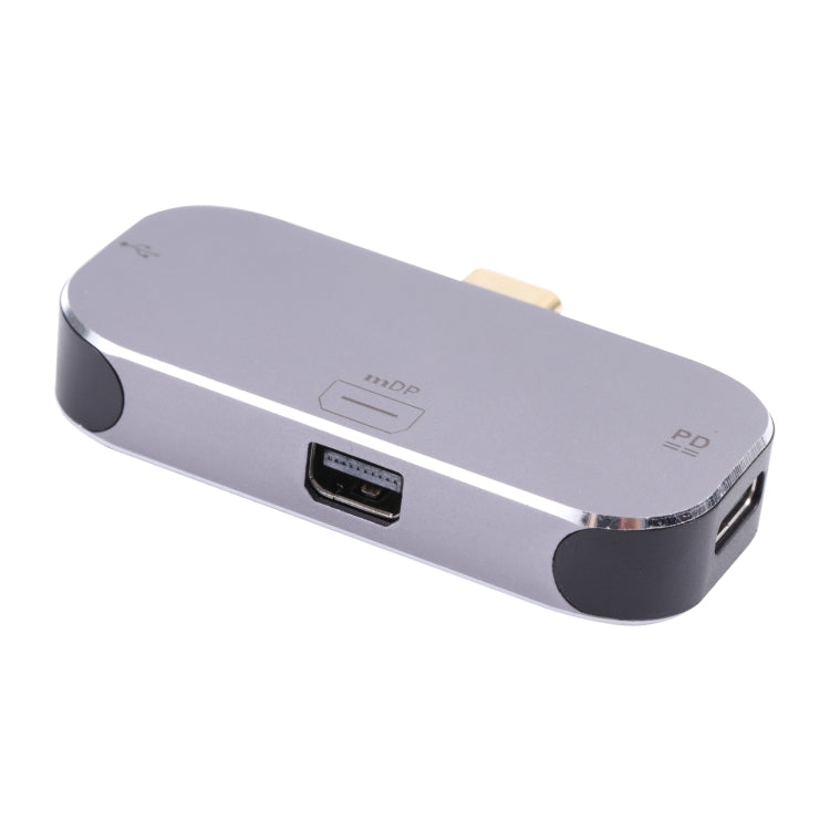 3 in 1 USB-C / Type-C Male to Dual USB-C / Type-C + Mini DP Female Adapter by buy2fix