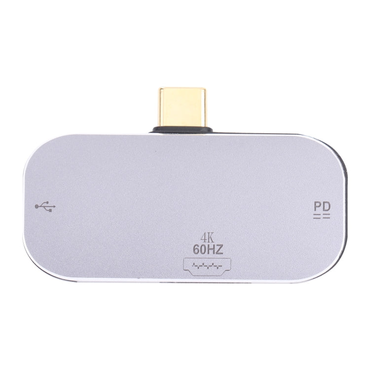 3 in 1 USB-C / Type-C Male to Dual USB-C / Type-C + 4K 60Hz HDMI Female Adapter by buy2fix