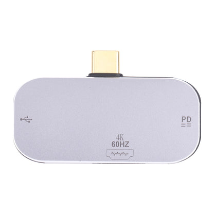 3 in 1 USB-C / Type-C Male to Dual USB-C / Type-C + 4K 60Hz HDMI Female Adapter by buy2fix