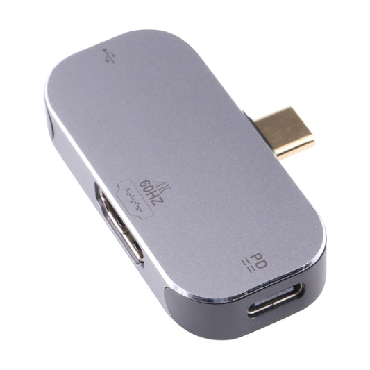 3 in 1 USB-C / Type-C Male to USB-C / Type-C Charging + USB + 4K 60Hz HDMI Female Adapter by buy2fix