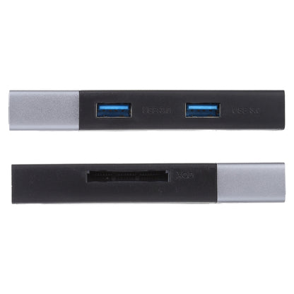 6 In 1 Multi-function Dual USB 3.0 + XQD + CF + TF + SD Card Reader -  by buy2fix | Online Shopping UK | buy2fix