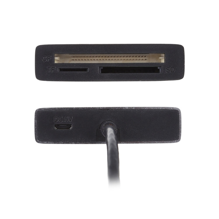 6 In 1 Multi-function Dual USB 3.0 + XQD + CF + TF + SD Card Reader -  by buy2fix | Online Shopping UK | buy2fix