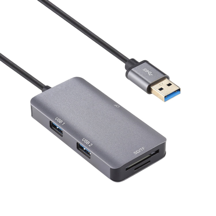 5 In 1 Dual USB 3.0 + CF + TF + SD Multi-function USB 3.0 Card Reader by buy2fix