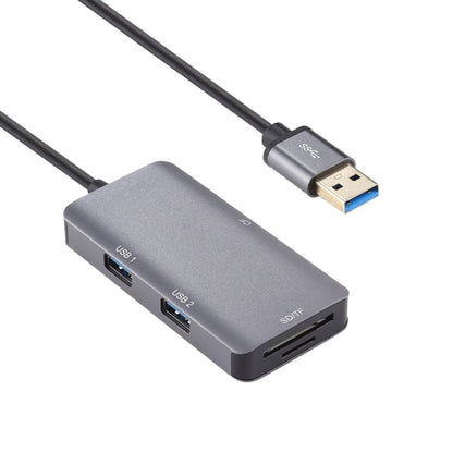 5 In 1 Dual USB 3.0 + CF + TF + SD Multi-function USB 3.0 Card Reader by buy2fix