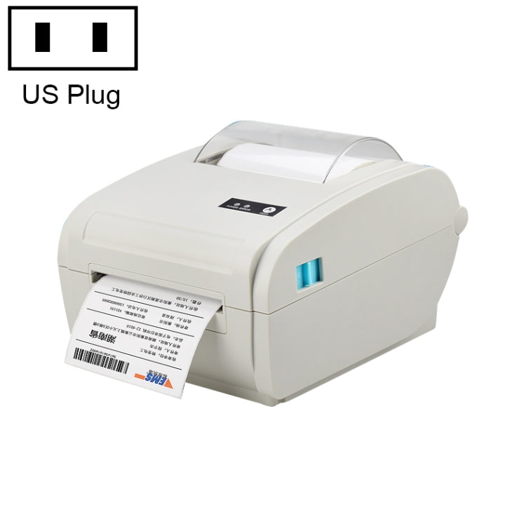 POS-9210 110mm USB POS Receipt Thermal Printer Express Delivery Barcode Label Printer, US Plug(White) by buy2fix