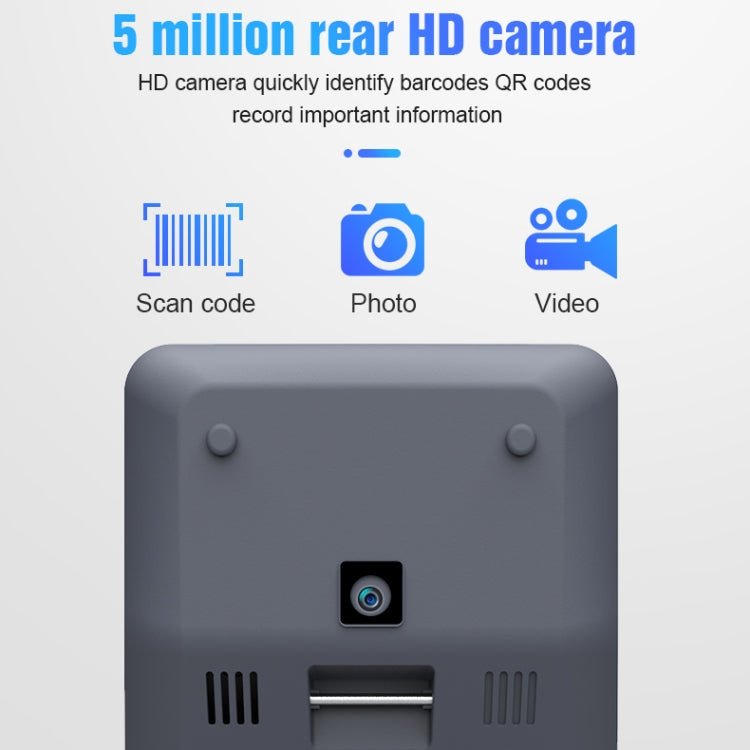 POS-6000 4G Version 2GB+32GB 58mm PDA Handheld 5.5 inch Barcode Two-dimensional Code Android Smart Scan Code Cash Register Thermal Printing Machine, UK Plug(Blue) by buy2fix