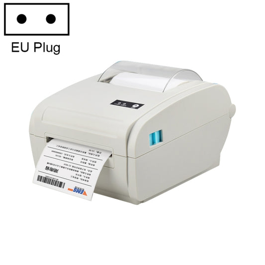POS-9210 110mm USB + Bluetooth POS Receipt Thermal Printer Express Delivery Barcode Label Printer, EU Plug(White) by buy2fix