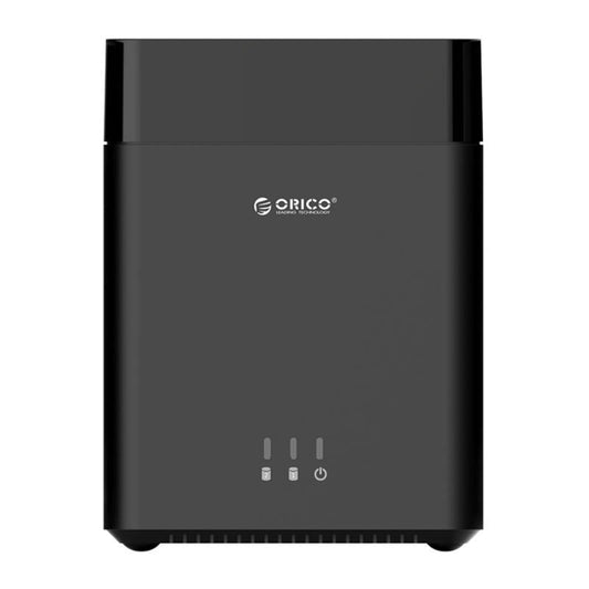ORICO DS200U3 3.5 inch 2 Bay Magnetic-type USB 3.0 Hard Drive Enclosure with Blue LED Indicator(Black) - HDD Enclosure by ORICO | Online Shopping UK | buy2fix