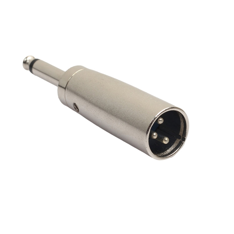 5 PCS 6.35mm to 3 Pin XLR Plug Male Audio Converter Connector - Microphone Audio Cable & Connector by buy2fix | Online Shopping UK | buy2fix