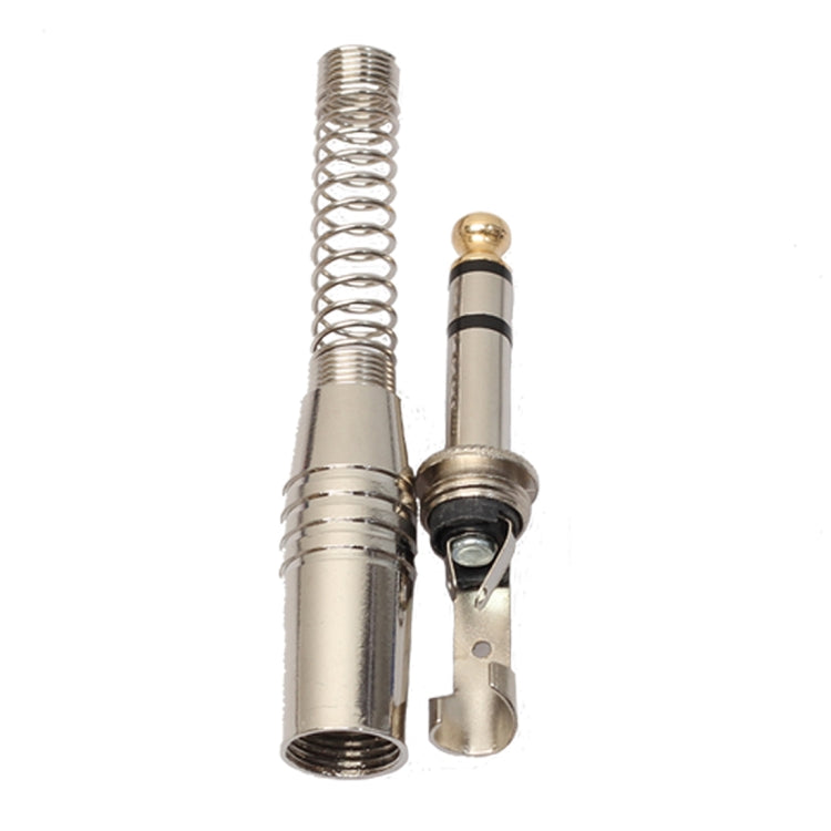 10 PCS 6.35mm Metal Audio Plug Stereo Microphone Cord Plug - Microphone Audio Cable & Connector by buy2fix | Online Shopping UK | buy2fix