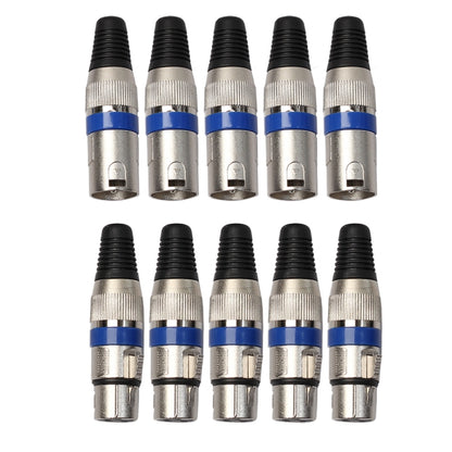 5 Pairs XLR Plug Male + Female Jack Mic Jack Plug Socket Connector - Microphone Audio Cable & Connector by buy2fix | Online Shopping UK | buy2fix