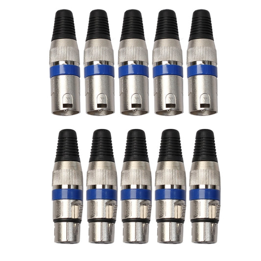5 Pairs XLR Plug Male + Female Jack Mic Jack Plug Socket Connector - Microphone Audio Cable & Connector by buy2fix | Online Shopping UK | buy2fix