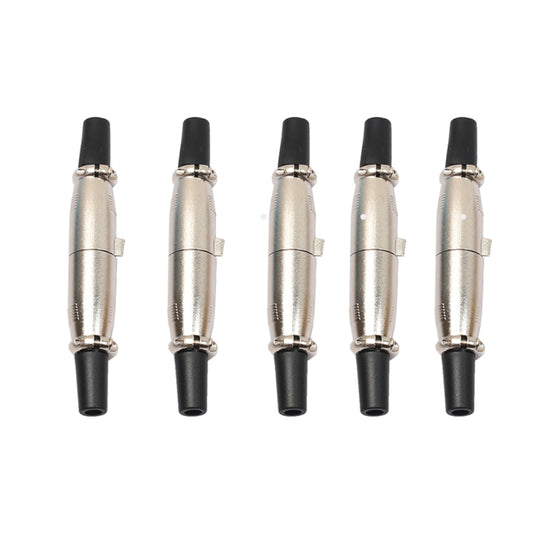 5 Pairs 3 Pin XLR Plug Male + Female Jack Mic Jack Plug Socket Connector - Microphone Audio Cable & Connector by buy2fix | Online Shopping UK | buy2fix