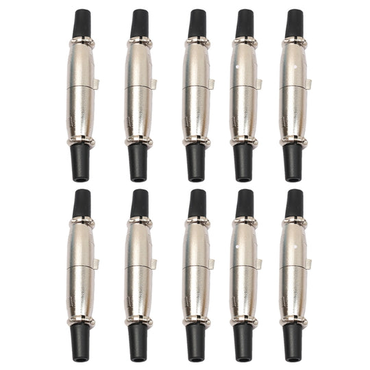 10 paires de fiches XLR à 3 broches mâle + femelle, connecteur de prise de micro, prise Jack