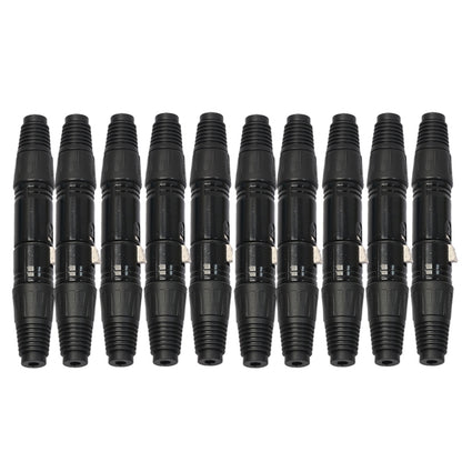 10 Pairs 3 Pin XLR Plug Male + Female Jack Mic Jack Plug Socket Connector - Microphone Audio Cable & Connector by buy2fix | Online Shopping UK | buy2fix