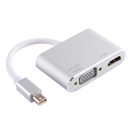 2 in 1 4Kx2K Mini DisplayPort to VGA & HDMI Adapter (Silver) by buy2fix