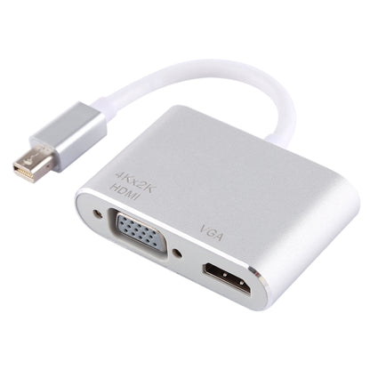 2 in 1 4Kx2K Mini DisplayPort to VGA & HDMI Adapter (Silver) by buy2fix