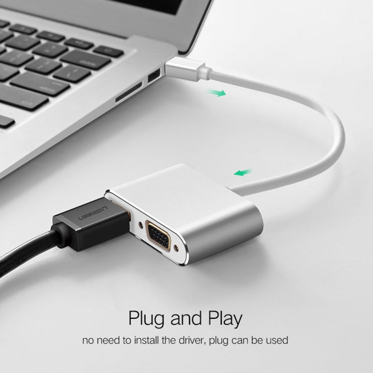 2 in 1 4Kx2K Mini DisplayPort to VGA & HDMI Adapter (Silver) by buy2fix