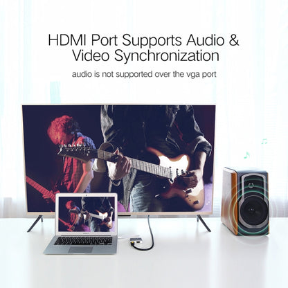 2 in 1 4Kx2K Mini DisplayPort to VGA & HDMI Adapter (Silver) by buy2fix