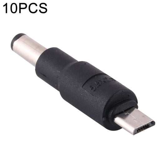 10 PCS 5.5 x 2.1mm to Micro USB DC Power Plug Connector - Universal Power Adapter by buy2fix | Online Shopping UK | buy2fix