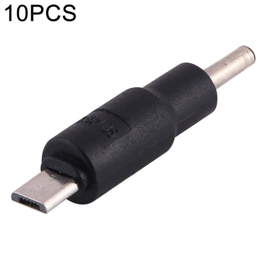 10 Stück 3,5 x 1,35 mm auf Micro-USB-Gleichstromstecker