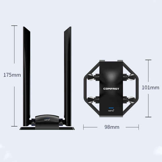 COMFAST CF-975AX 5400Mbps USB3.0 WiFi6 Dual Frequency Free Drive Network Card - USB Network Adapter by COMFAST | Online Shopping UK | buy2fix