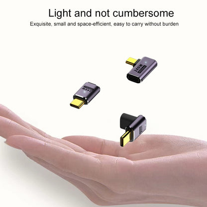 240W USB-C/Type-C Female to USB-C/Type-C Male 40Gbps Medium Bend Adapter with Light - Cable & Adapters by buy2fix | Online Shopping UK | buy2fix