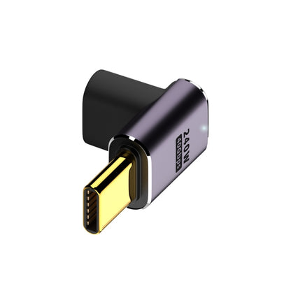 240W USB-C/Type-C Female to USB-C/Type-C Male 40Gbps Up and Down Bend Adapter with Light by buy2fix