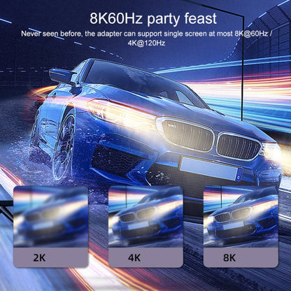 240W USB-C/Type-C Female to USB-C/Type-C Male 40Gbps Up and Down Bend Adapter with Light by buy2fix