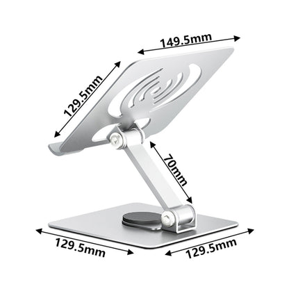 L-13 Aluminum Alloy Foldable Rotating Laptop/Tablet Stand (Silver) - Laptop Stand by buy2fix | Online Shopping UK | buy2fix