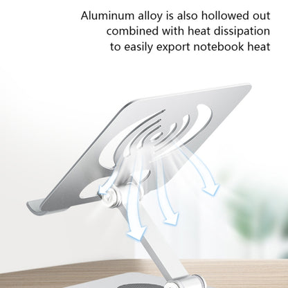 L-13 Aluminum Alloy Foldable Rotating Laptop/Tablet Stand (Grey) - Laptop Stand by buy2fix | Online Shopping UK | buy2fix
