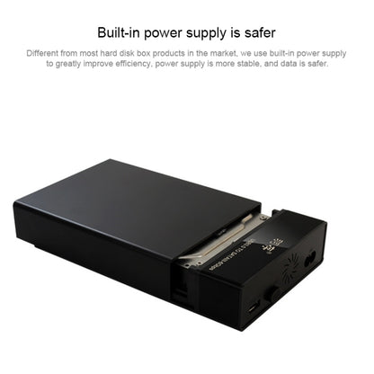 Universal SATA 2.5 / 3.5 inch USB3.0 Interface External Solid State Drive Enclosure for Laptops / Desktop Computers, The Maximum Support Capacity: 10TB by buy2fix