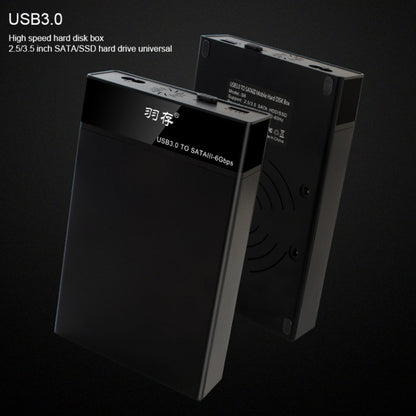 Universal SATA 2.5 / 3.5 inch USB3.0 Interface External Solid State Drive Enclosure for Laptops / Desktop Computers, The Maximum Support Capacity: 10TB by buy2fix