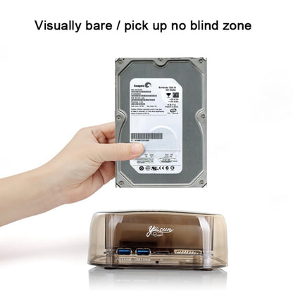 2.5 / 3.5 inch USB3.0 Dual SATA HDD Enclosure with HUB & OTB Function, The Maximum Support Capacity: 16TB by buy2fix