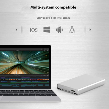 Blueendless U23Q SATA 2.5 inch Micro B Interface HDD Enclosure with USB-C / Type-C to USB 3.0 Cable, Support Thickness: 1cm or less by buy2fix