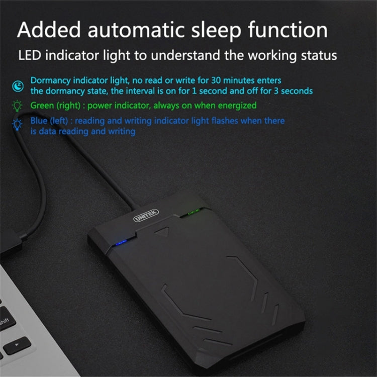 UNITEK SATA 2.5 inch USB 3.0 Interface HDD Enclosure, Length: 30cm by buy2fix