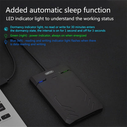 UNITEK SATA 2.5 inch USB 3.0 Interface HDD Enclosure, Length: 30cm by buy2fix