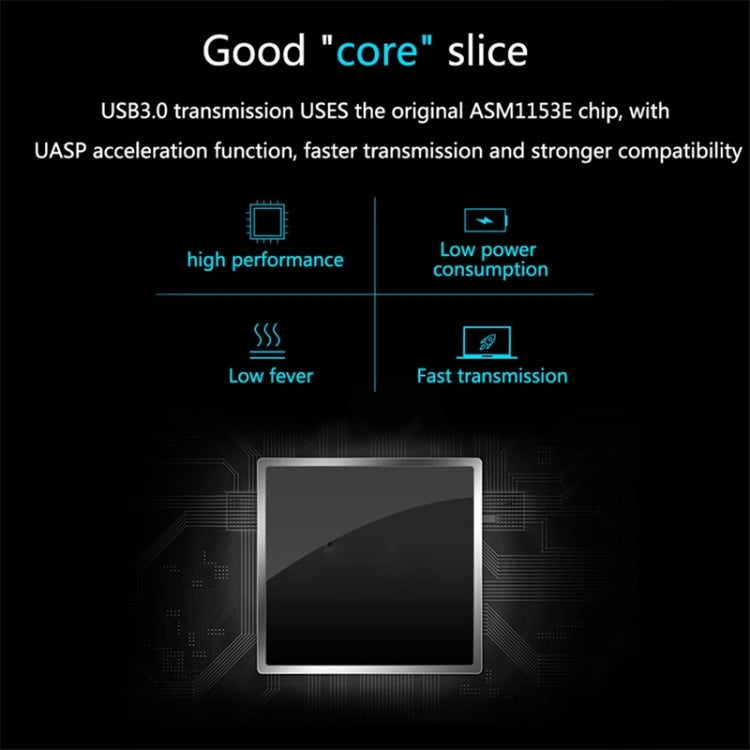 UNITEK SATA 2.5 inch USB 3.0 Interface HDD Enclosure, Length: 30cm by buy2fix