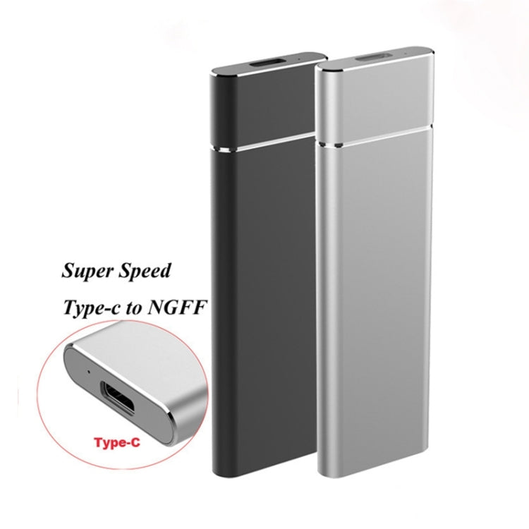 M.2 NGFF to USB-C / Type-C USB 3.1 Interface Aluminum Alloy SSD Enclosure (Silver) by buy2fix