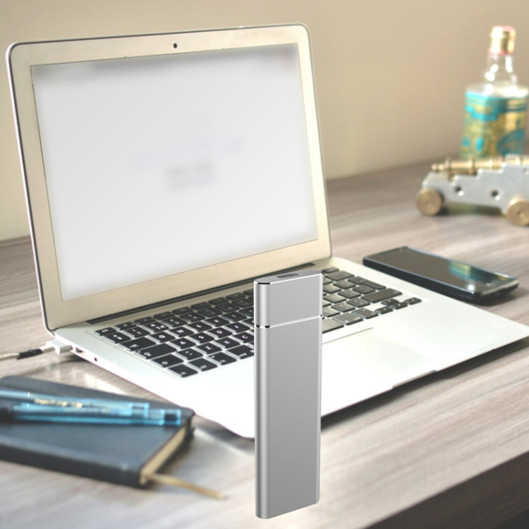 M.2 NGFF to USB-C / Type-C USB 3.1 Interface Aluminum Alloy SSD Enclosure (Silver) by buy2fix