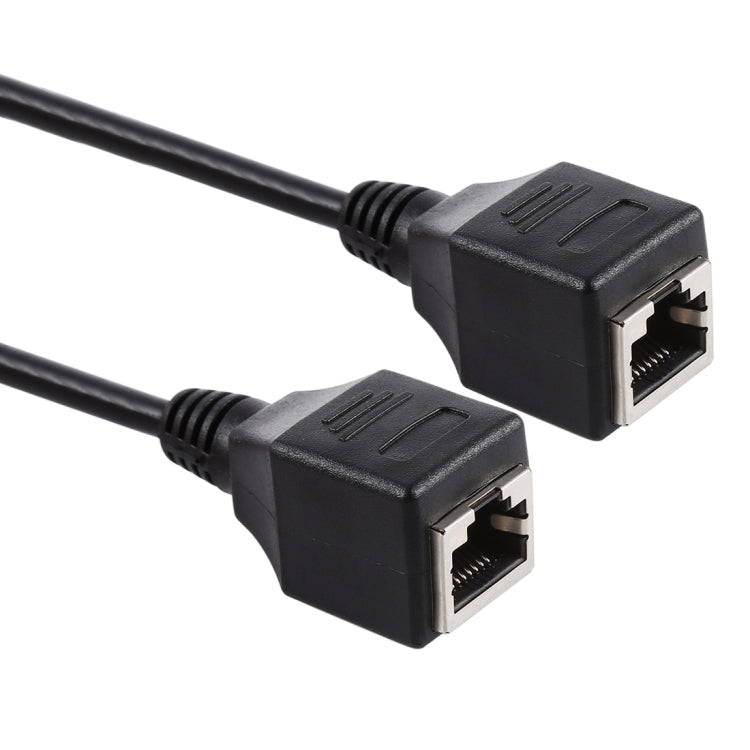 RJ45 Female to Female Ethernet LAN Network Extension Cable Cord, Cable Length: 60cm by buy2fix