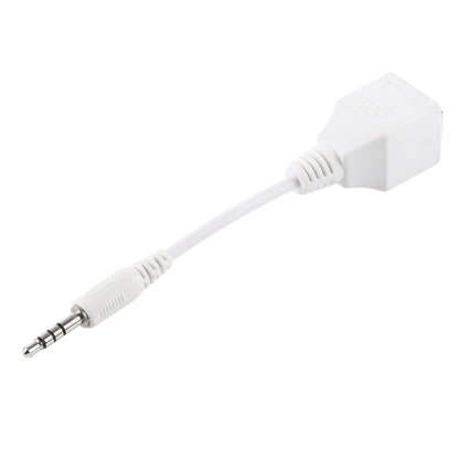 CAT5 RJ45 Socket to 3.5mm 4 Pole Male Plug Audio Ethernet LAN Network Adapter, Total Length: about 13cm - Aux Cable by buy2fix | Online Shopping UK | buy2fix
