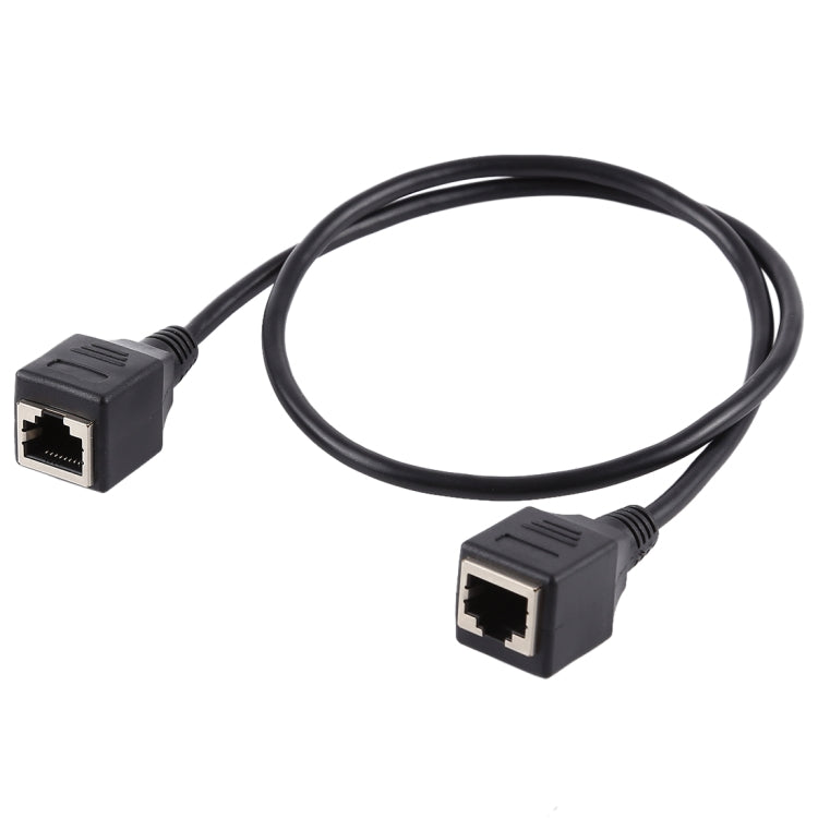 RJ45 Female to Female Ethernet LAN Network Extension Cable Cord, Cable Length: 30cm by buy2fix
