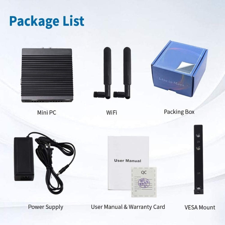 K660G4 Windows and Linux System Mini PC without Memory & SSD & WiFi, Intel Celeron Processor N2840 Quad-Core 2M Cache,1.83GHz, up to 2.25GHz by buy2fix