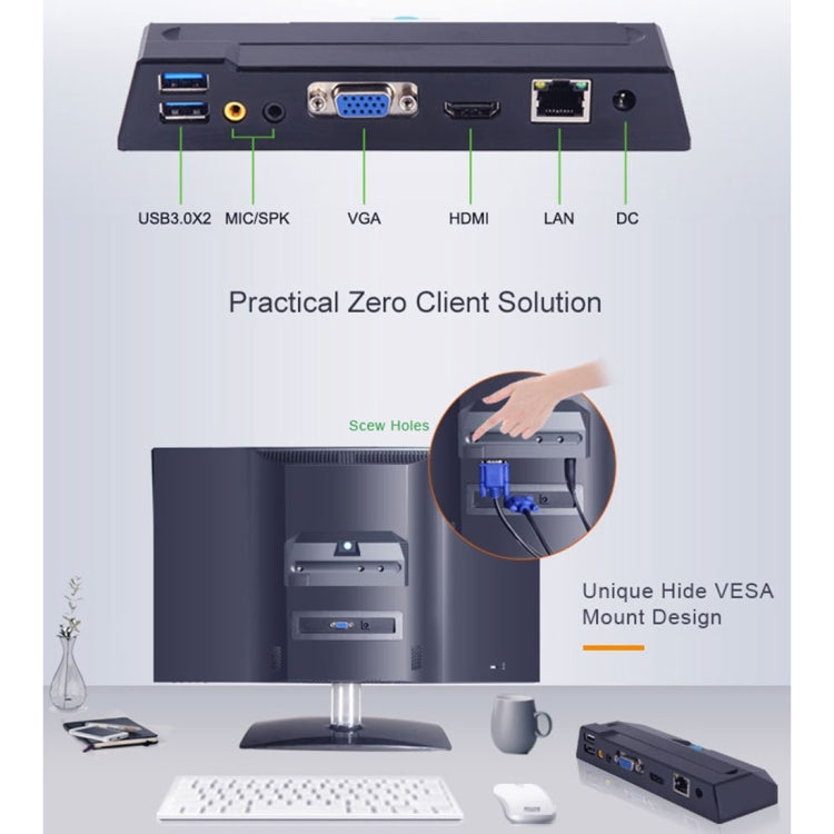 R1 Windows System Mini PC, Quad Core Cortex 2.0GHz, RAM: 1GB, ROM: 8GB - Windows Mini PCs by buy2fix | Online Shopping UK | buy2fix