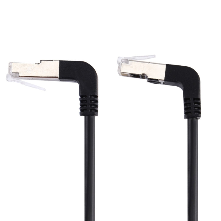 40cm RJ45 Male Bent Upward to RJ45 Male Bent Down Network LAN Cable by buy2fix