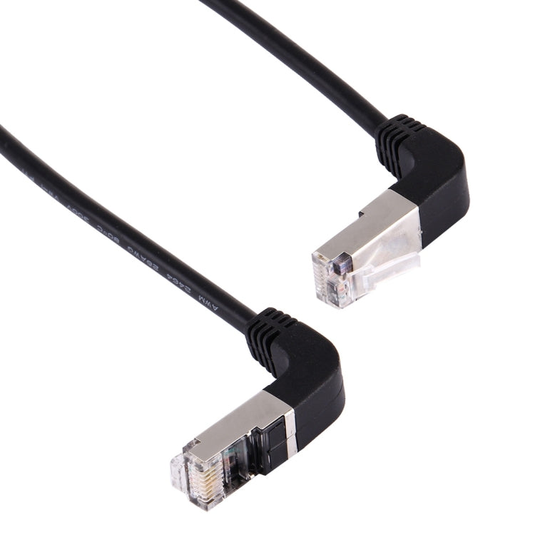 40cm RJ45 Male Bent Upward to RJ45 Male Bent Down Network LAN Cable by buy2fix