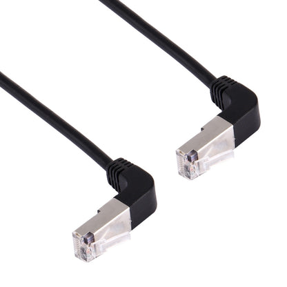 1m RJ45 Male Bent Upward to RJ45 Male Bent Upward Network LAN Cable by buy2fix